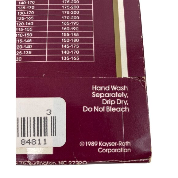 Sheer Indulgence Burlington Vintage 1989 Pantyhose Tan, Size 3 - Picture 5 of 7